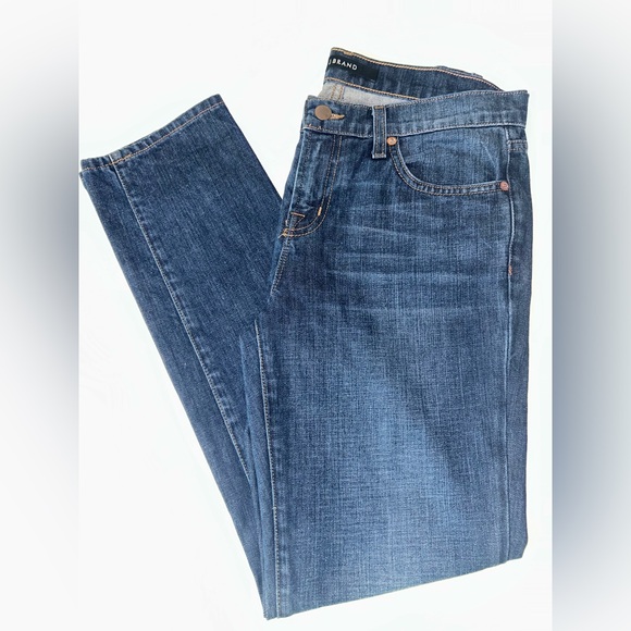 J Brand women’s “Aidan” boyfriend, slouchy fit mid rise Ringer Blue wash size 25 - Picture 1 of 10